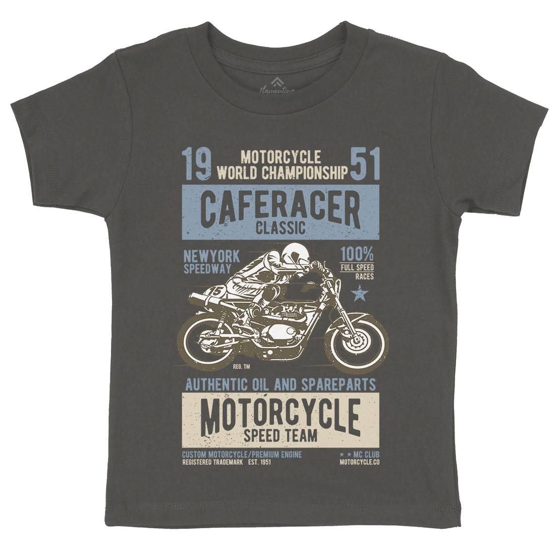 Caferacer Kids Crew Neck T-Shirt Motorcycles A629