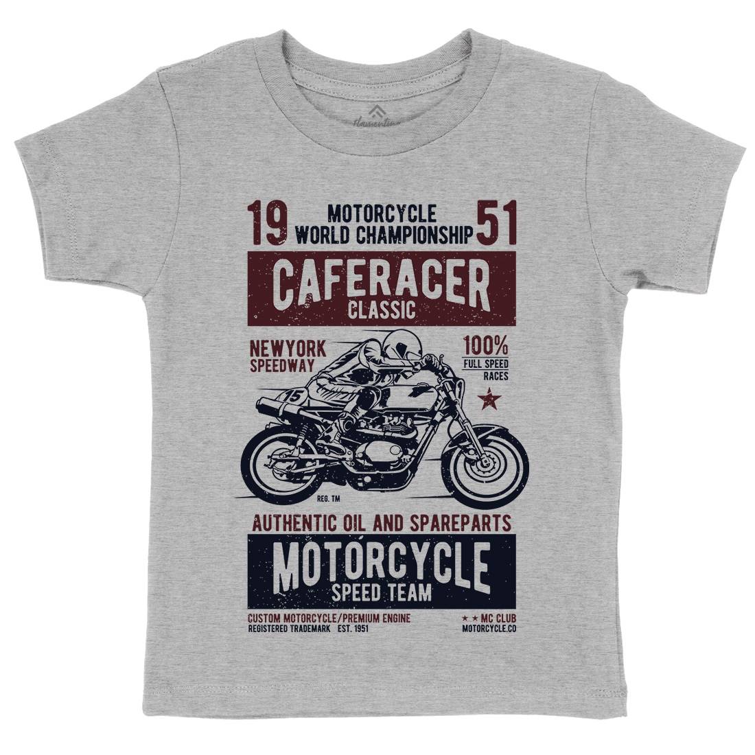 Caferacer Kids Organic Crew Neck T-Shirt Motorcycles A629
