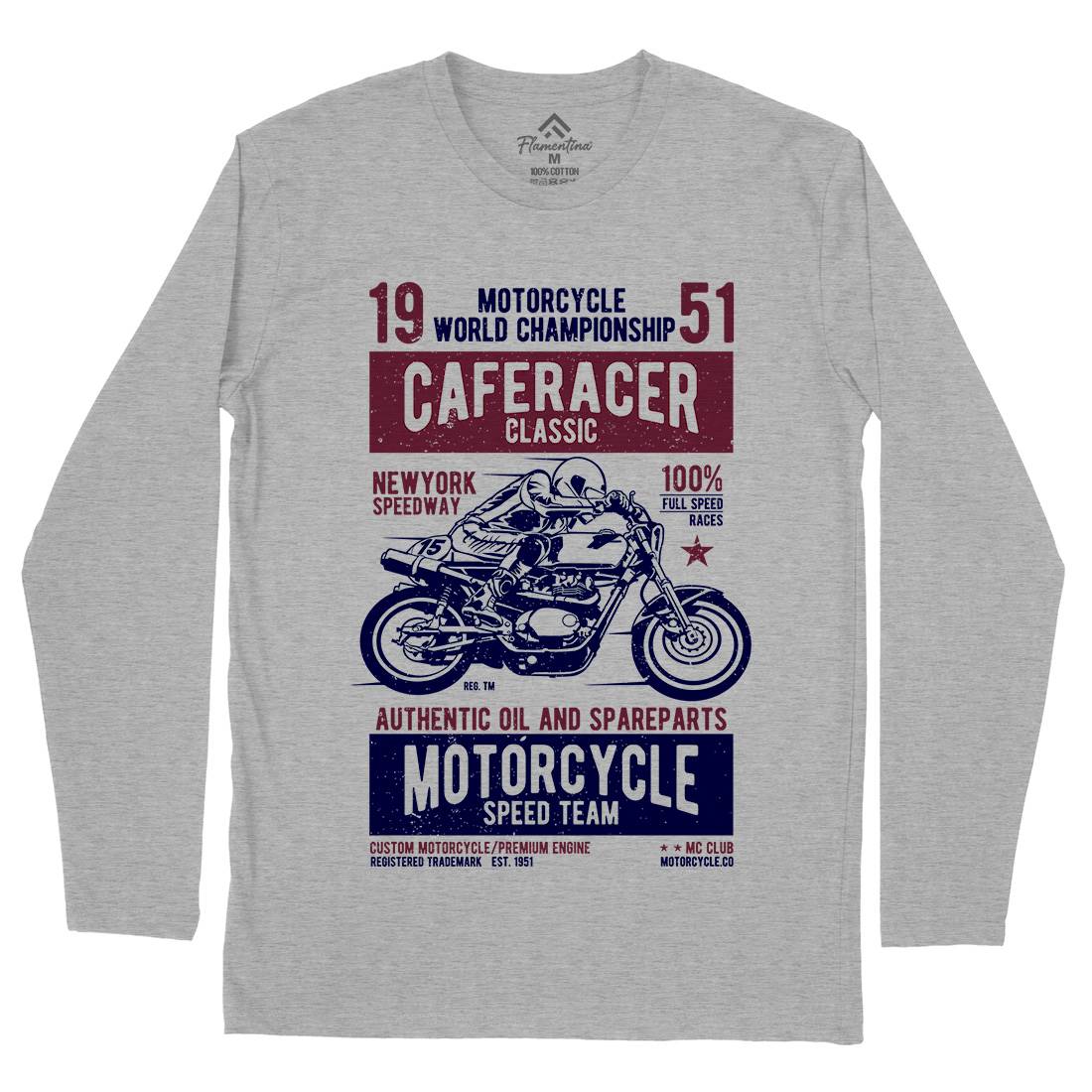 Caferacer Mens Long Sleeve T-Shirt Motorcycles A629