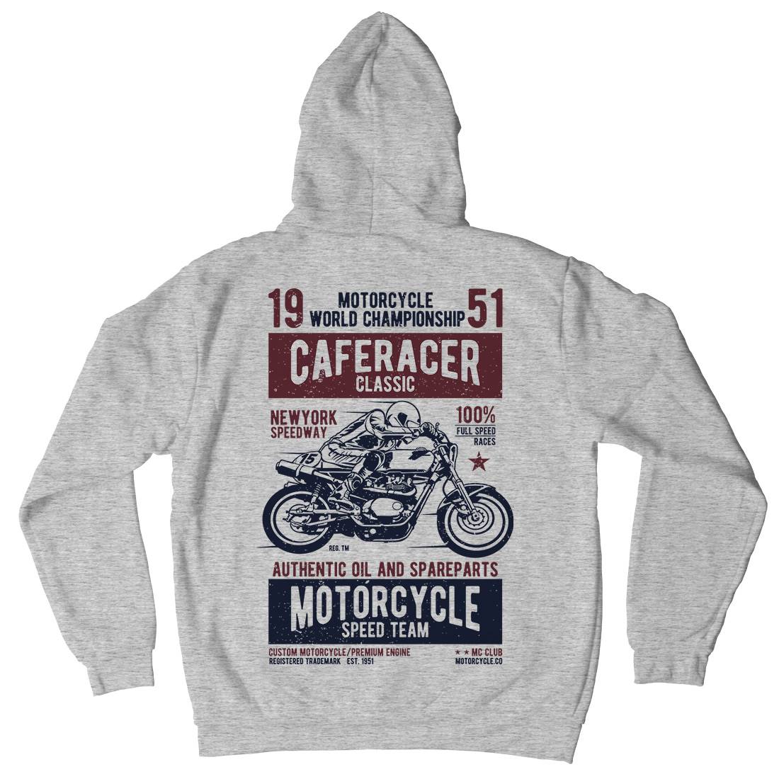 Caferacer Kids Crew Neck Hoodie Motorcycles A629