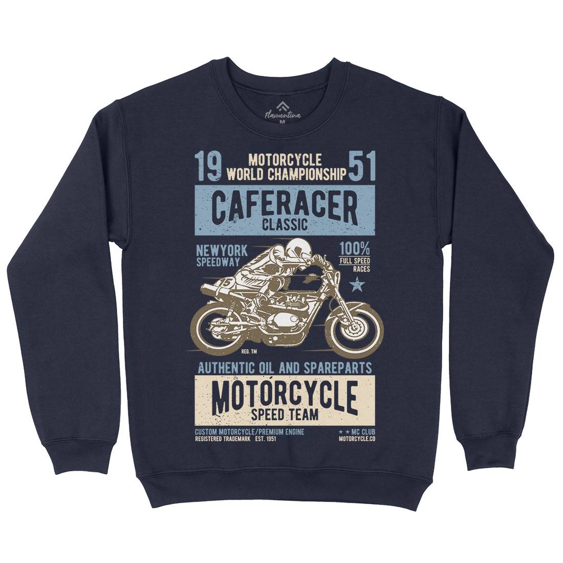 Caferacer Kids Crew Neck Sweatshirt Motorcycles A629
