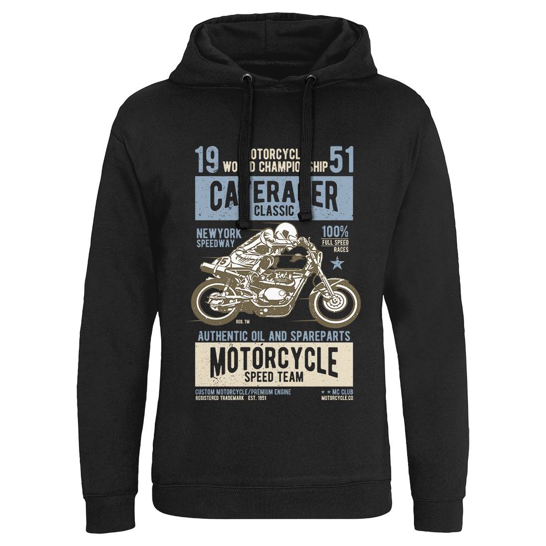 Caferacer Mens Hoodie Without Pocket Motorcycles A629