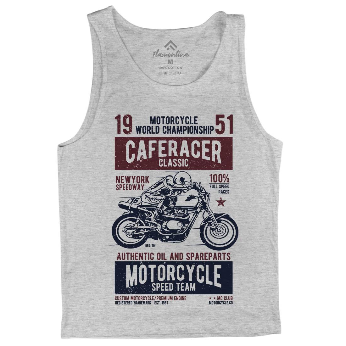 Caferacer Mens Tank Top Vest Motorcycles A629
