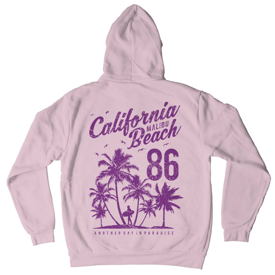California Malibu Beach Kids Crew Neck Hoodie Surf A630