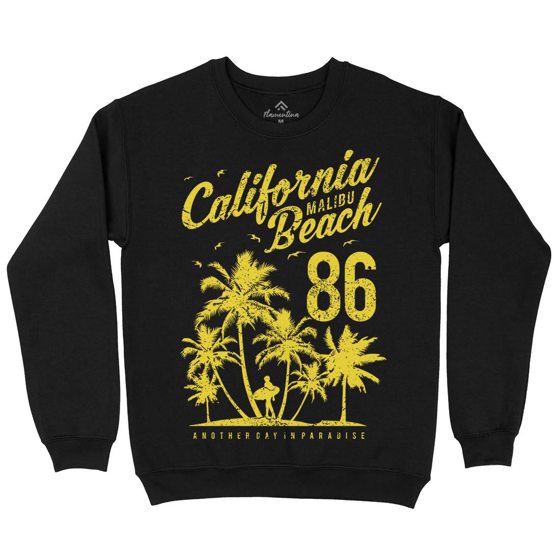 California Malibu Beach Kids Crew Neck Sweatshirt Surf A630
