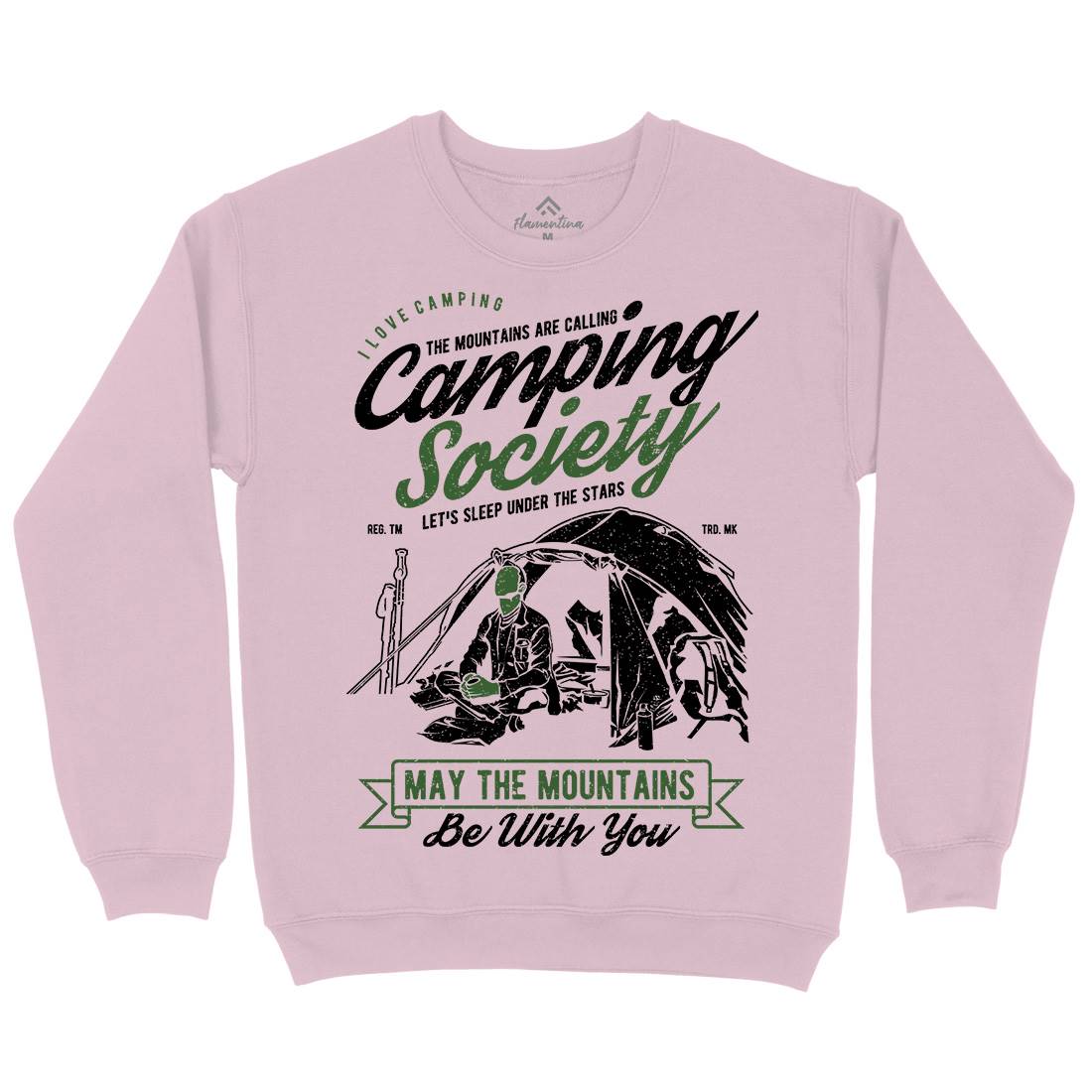 Camping Society Kids Crew Neck Sweatshirt Nature A631