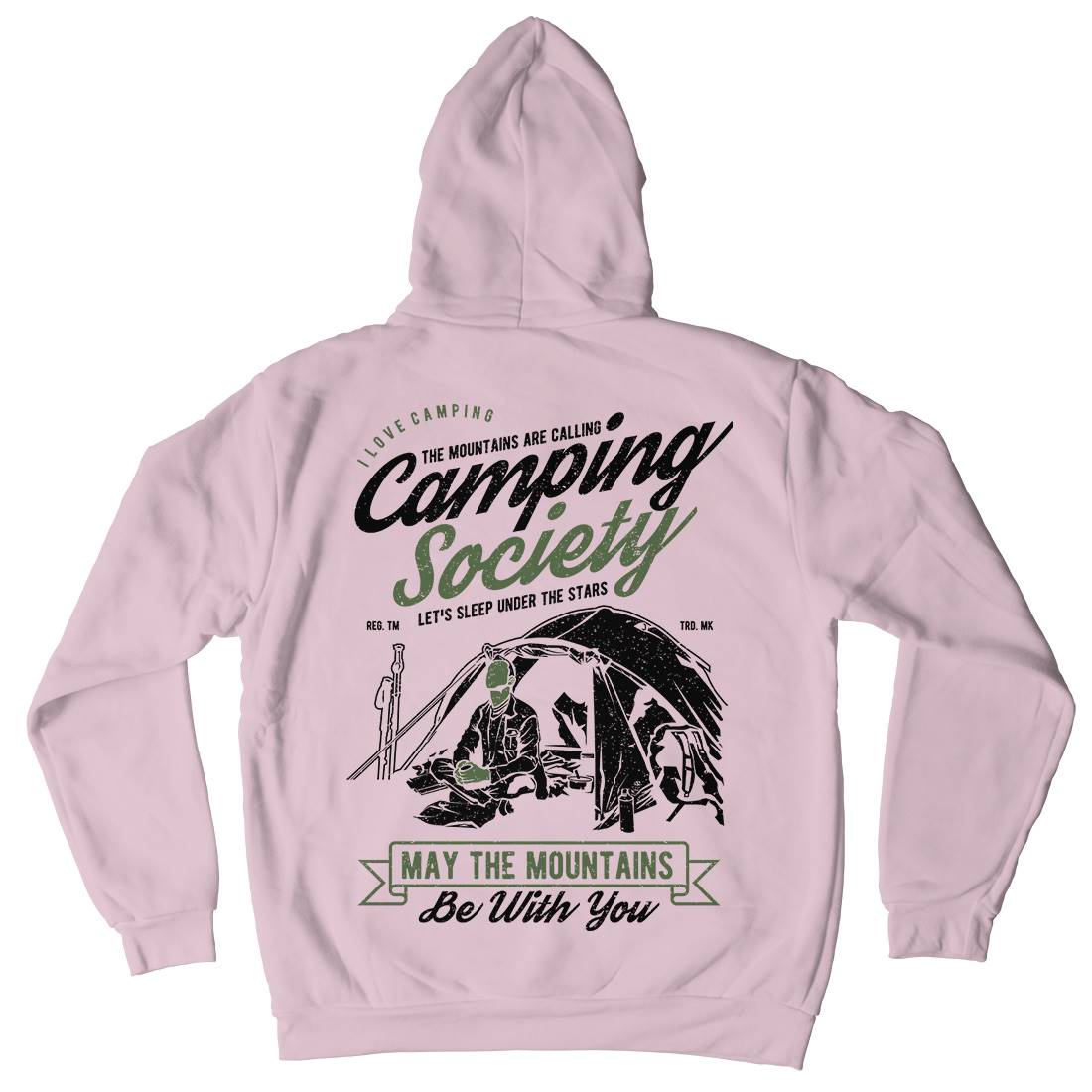 Camping Society Kids Crew Neck Hoodie Nature A631
