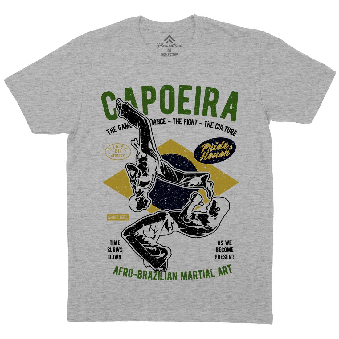 Brazilian Capoeira Mens Crew Neck T-Shirt Sport A632