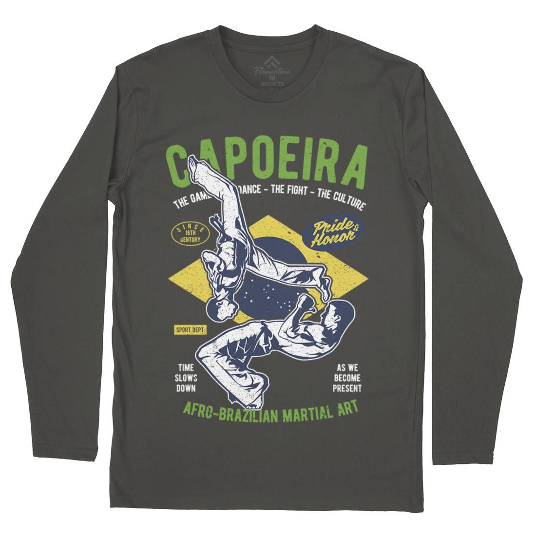 Brazilian Capoeira Mens Long Sleeve T-Shirt Sport A632