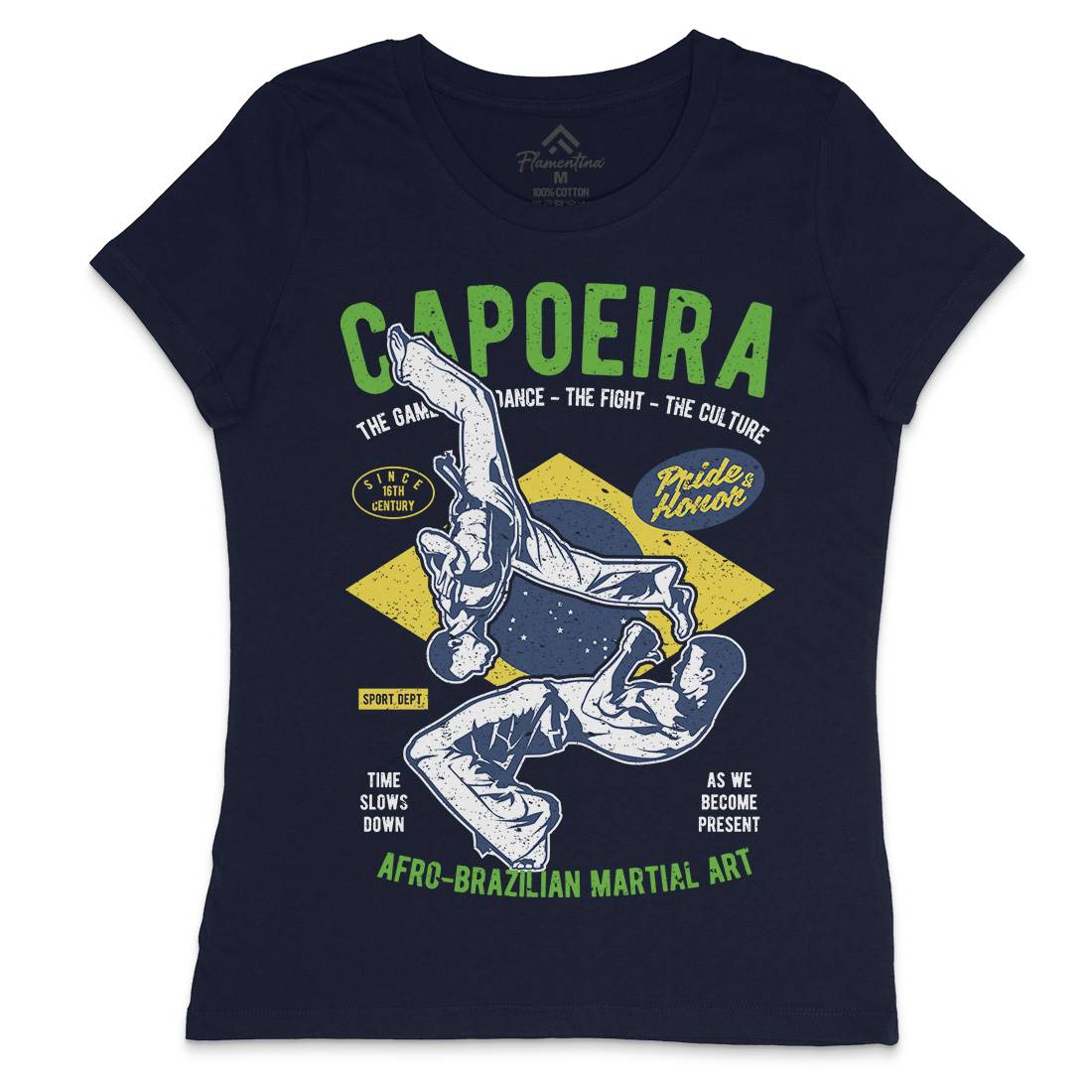 Brazilian Capoeira Womens Crew Neck T-Shirt Sport A632