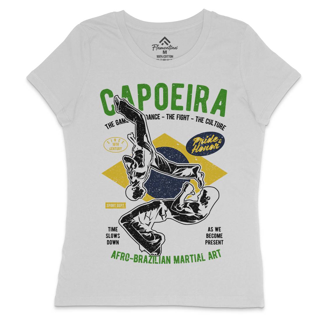 Brazilian Capoeira Womens Crew Neck T-Shirt Sport A632