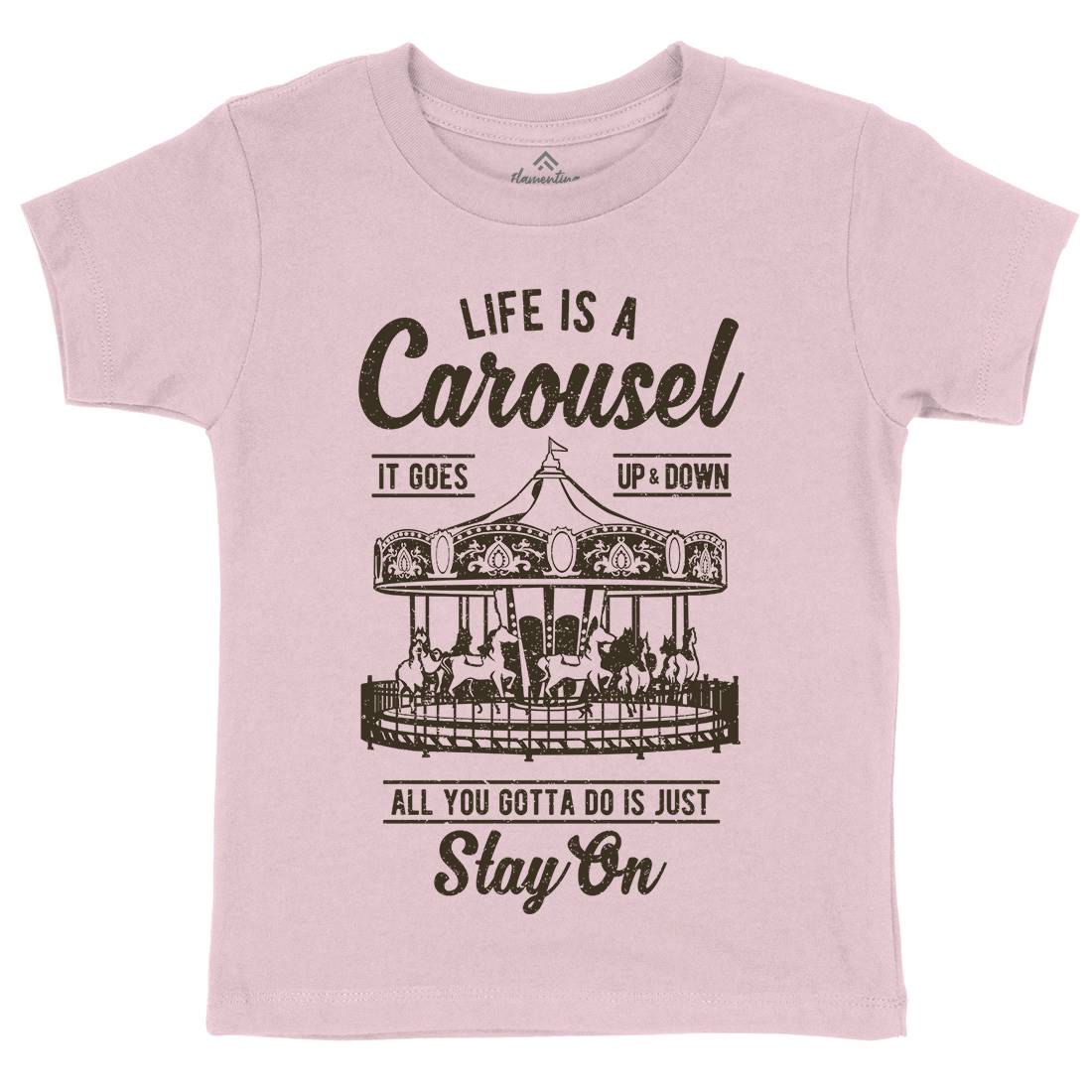 Carousel Kids Organic Crew Neck T-Shirt Retro A633