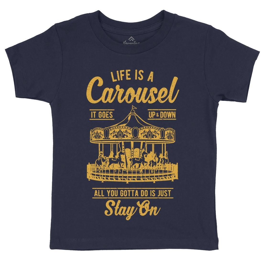 Carousel Kids Crew Neck T-Shirt Retro A633
