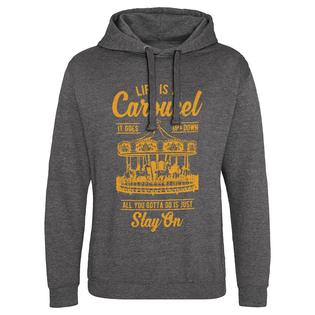 Carousel Mens Hoodie Without Pocket Retro A633