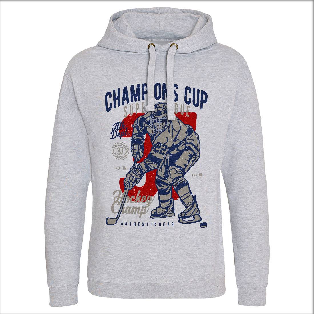 Champions Cup Hockey Mens Hoodie Without Pocket Sport A634