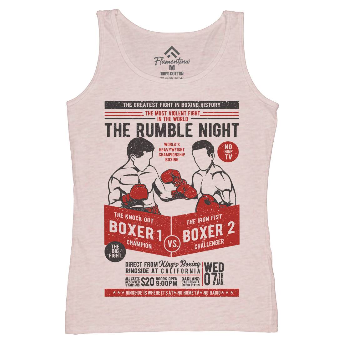 Classic Boxing Womens Organic Tank Top Vest Sport A635