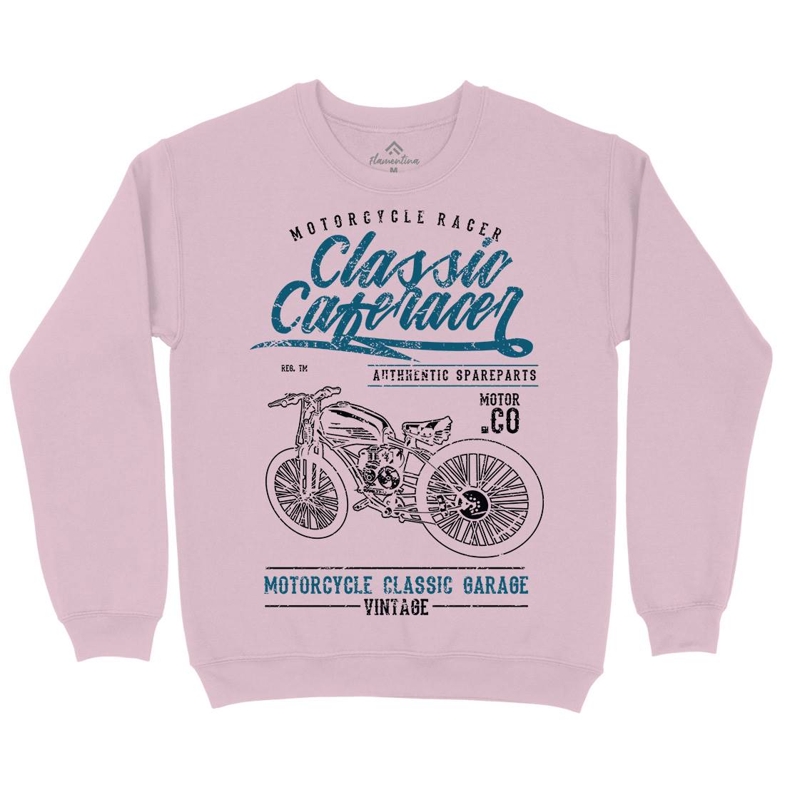 Classic Caferacer Kids Crew Neck Sweatshirt Motorcycles A636