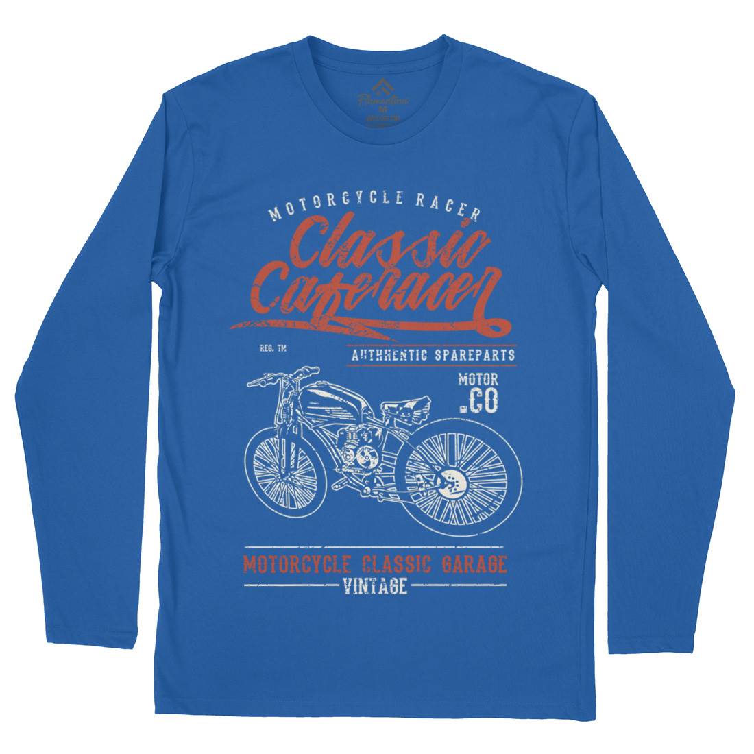 Classic Caferacer Mens Long Sleeve T-Shirt Motorcycles A636
