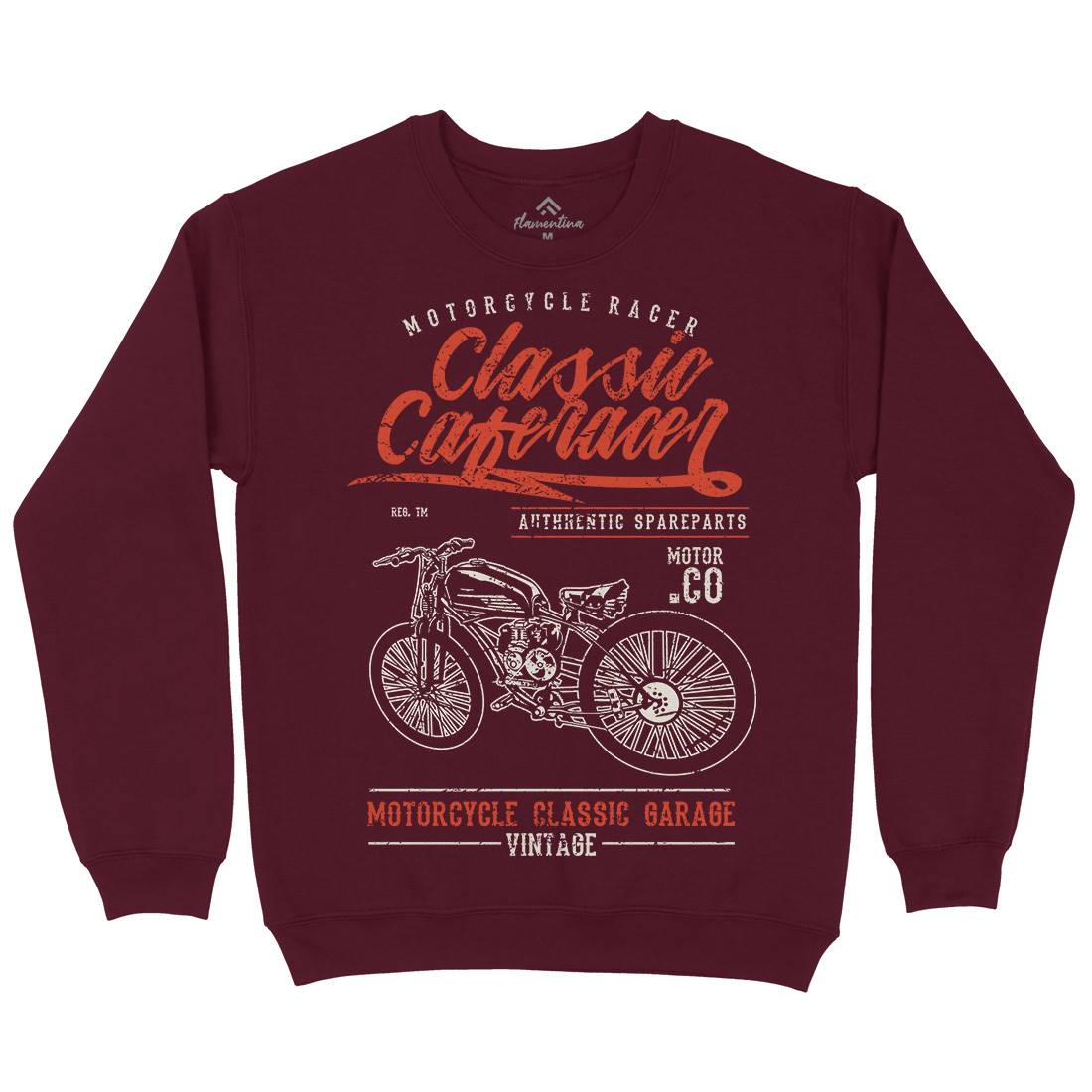 Classic Caferacer Kids Crew Neck Sweatshirt Motorcycles A636