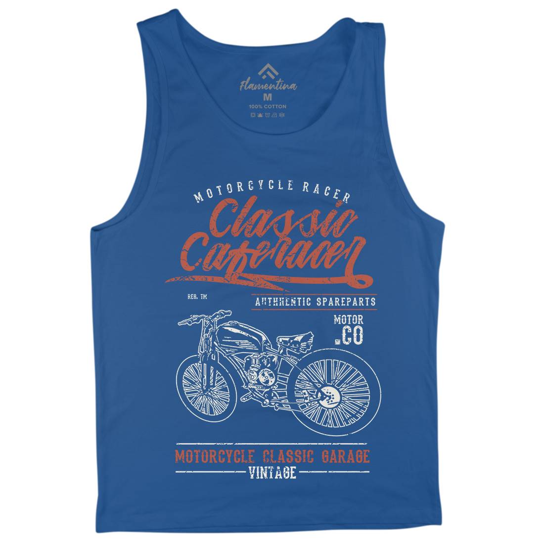 Classic Caferacer Mens Tank Top Vest Motorcycles A636