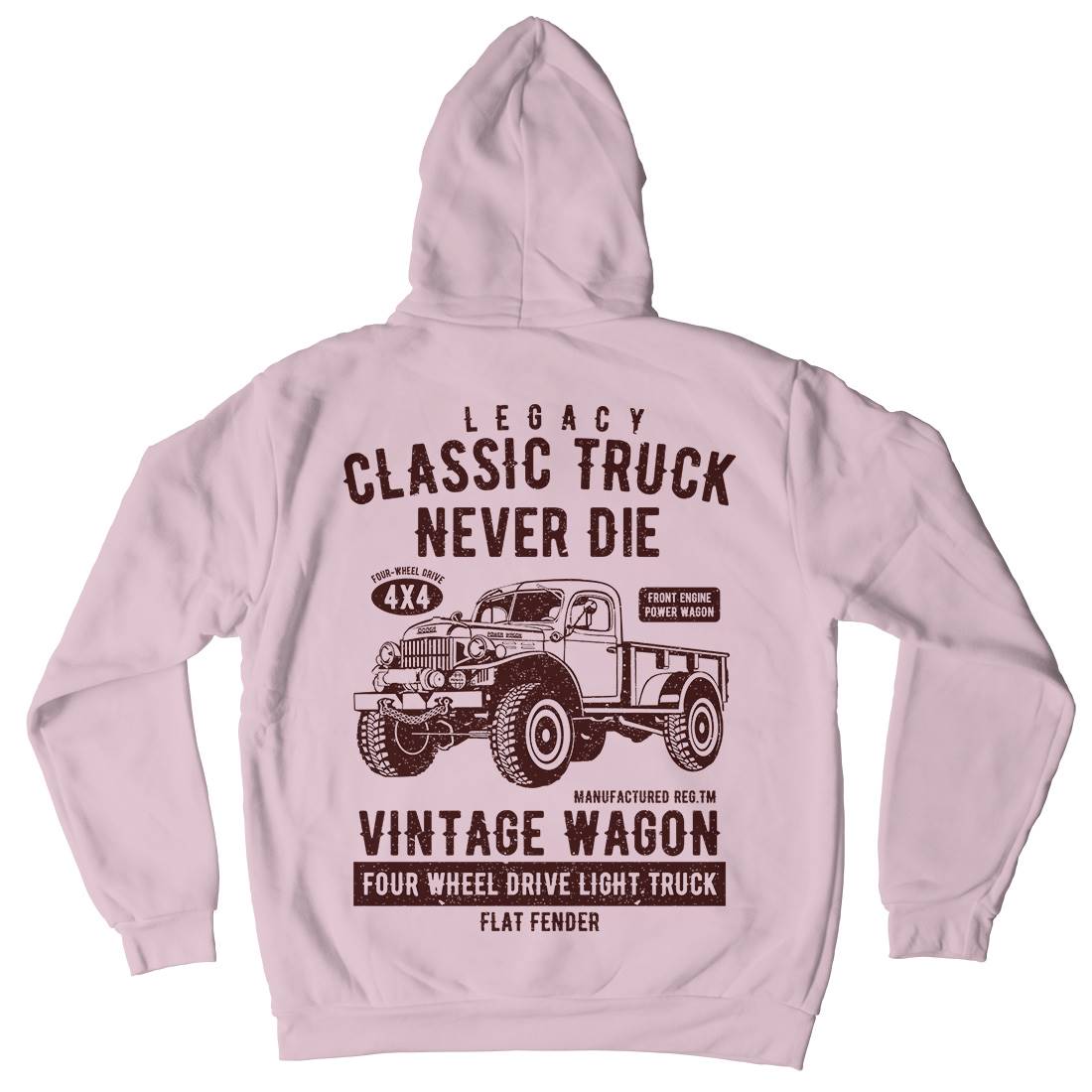 Classic Truck Kids Crew Neck Hoodie Vehicles A637