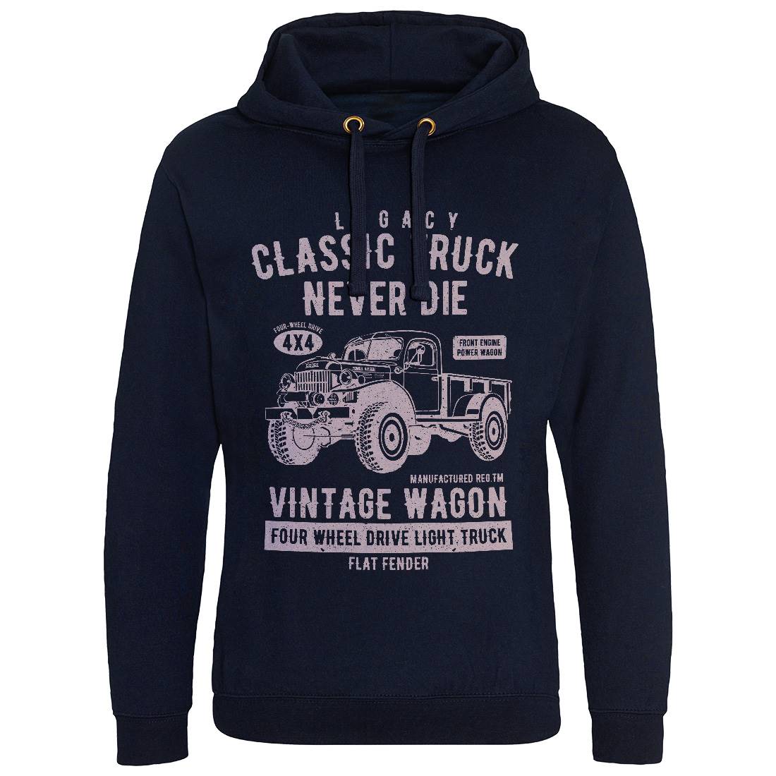 Classic Truck Mens Hoodie Without Pocket Vehicles A637