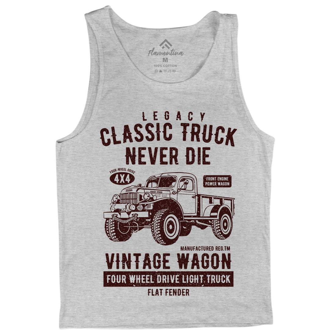Classic Truck Mens Tank Top Vest Vehicles A637