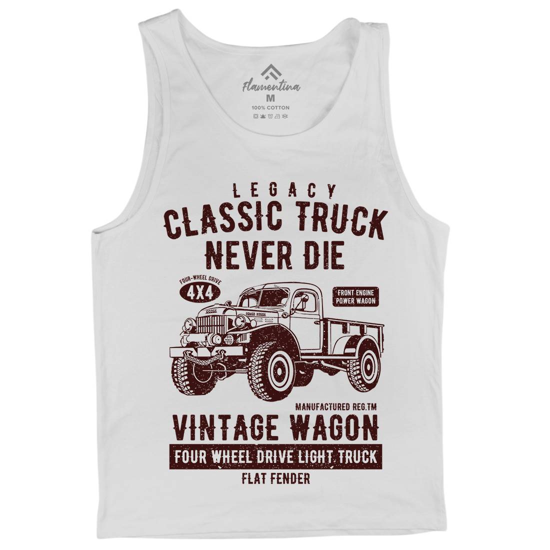Classic Truck Mens Tank Top Vest Vehicles A637