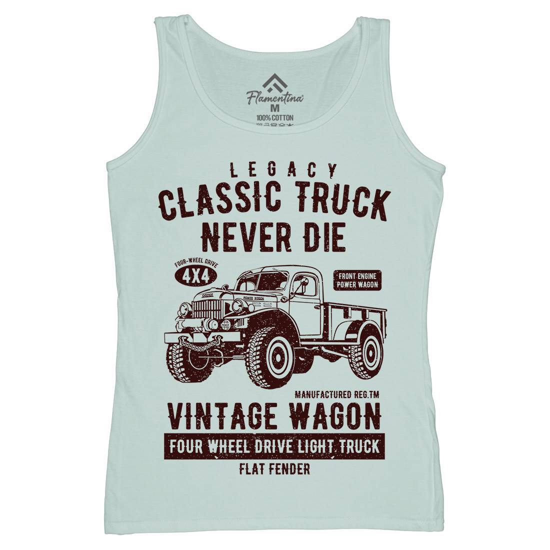 Classic Truck Womens Organic Tank Top Vest Vehicles A637