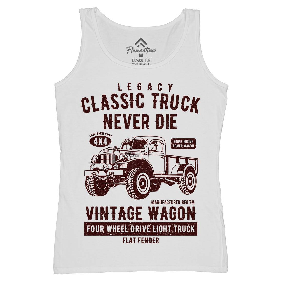 Classic Truck Womens Organic Tank Top Vest Vehicles A637