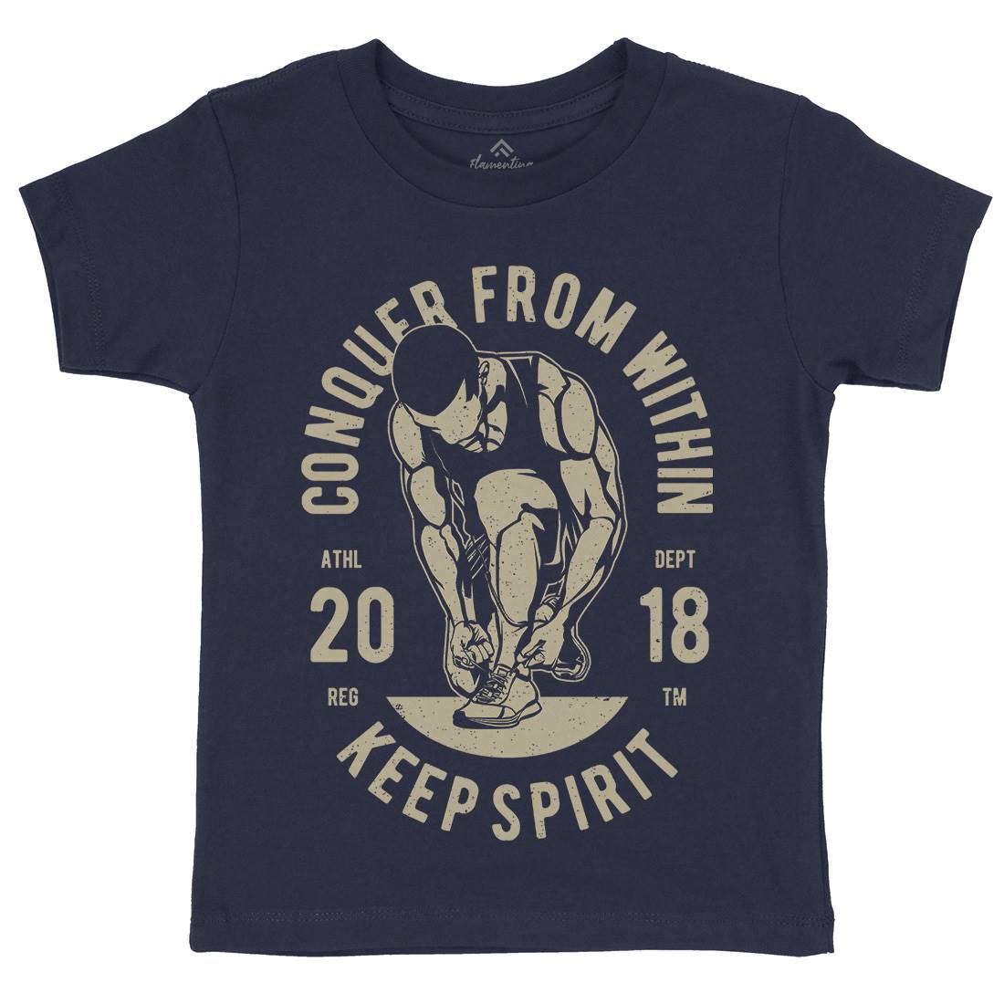 Conquer From Within Kids Crew Neck T-Shirt Sport A638