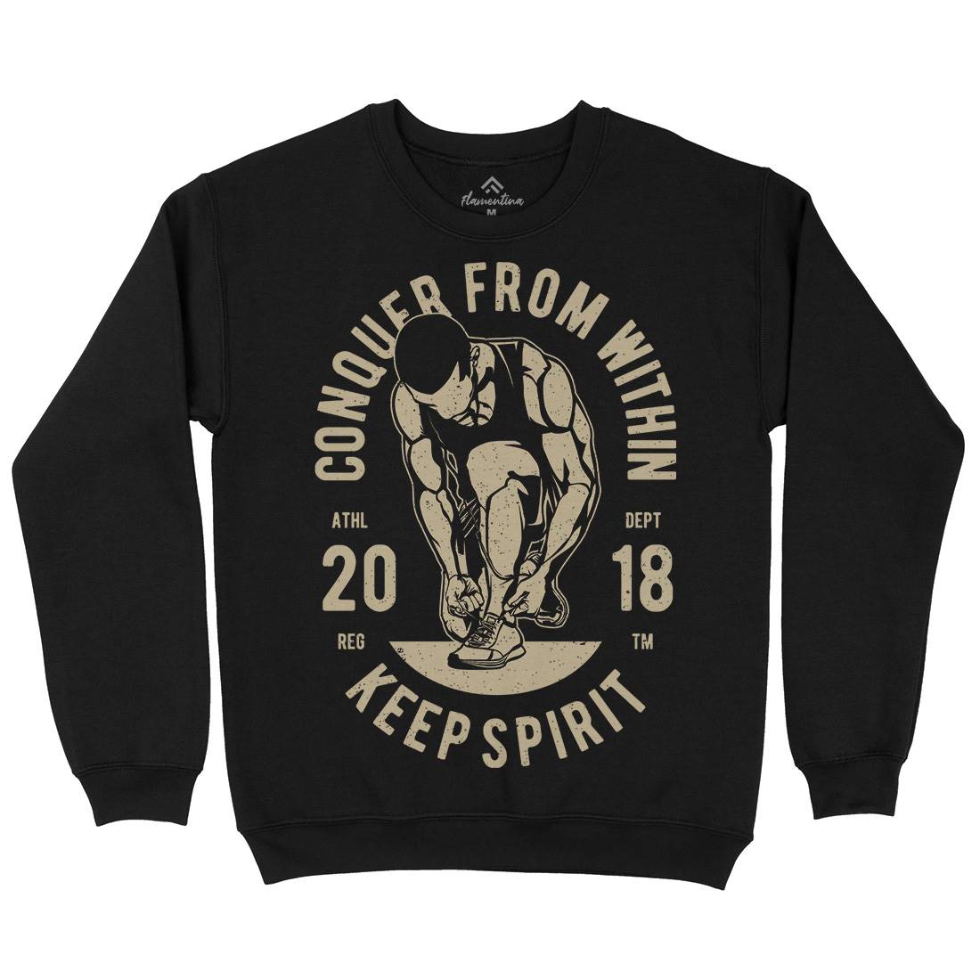 Conquer From Within Mens Crew Neck Sweatshirt Sport A638