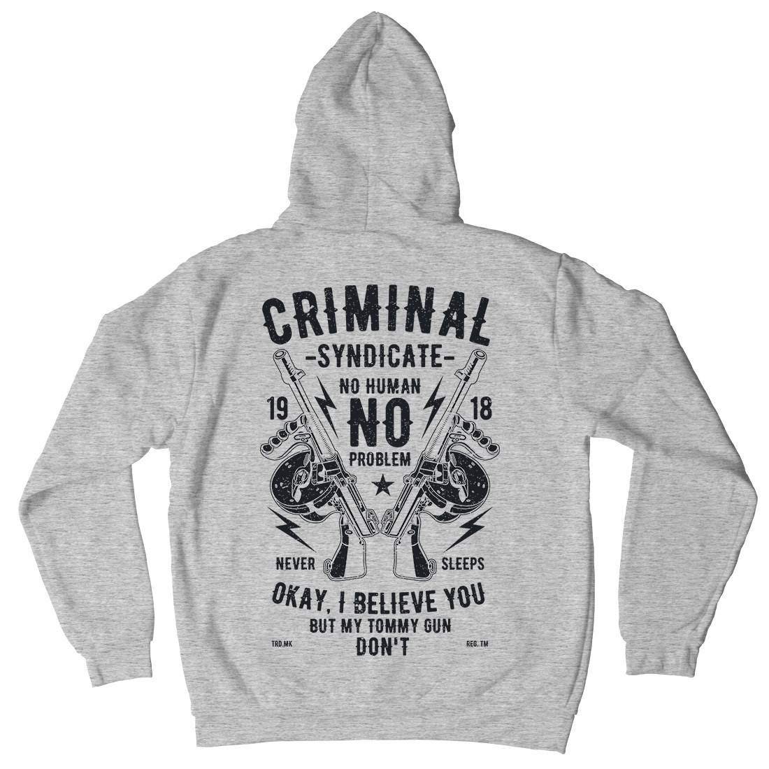 Criminal Syndicate Kids Crew Neck Hoodie Quotes A641