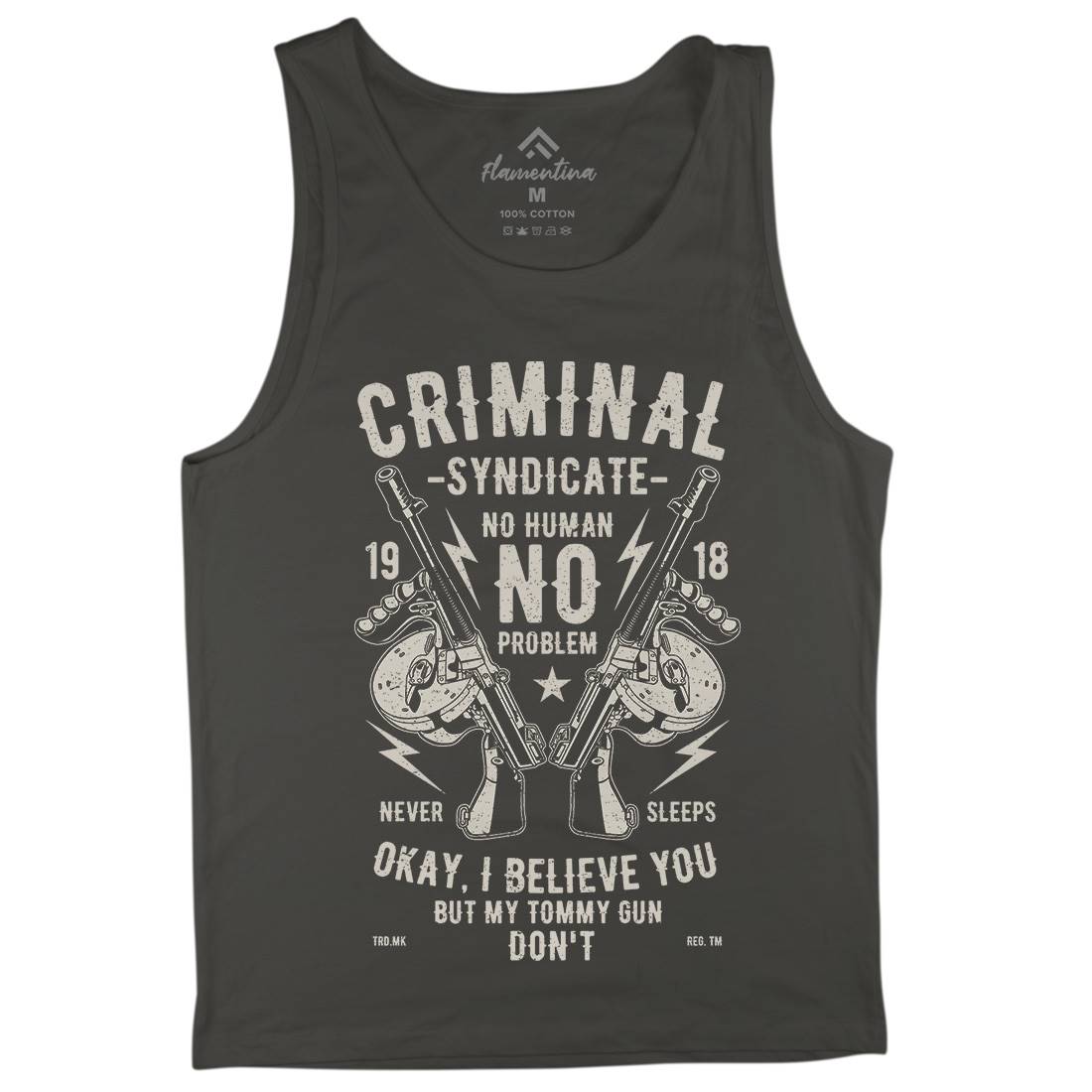 Criminal Syndicate Mens Tank Top Vest Quotes A641