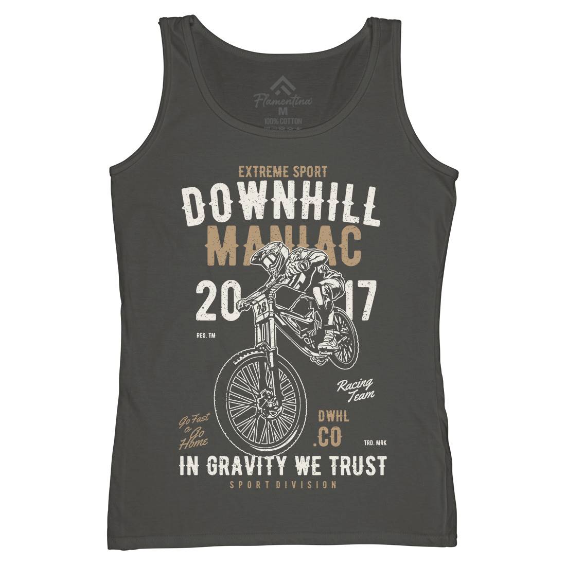 Downhill Maniac Womens Organic Tank Top Vest Bikes A644