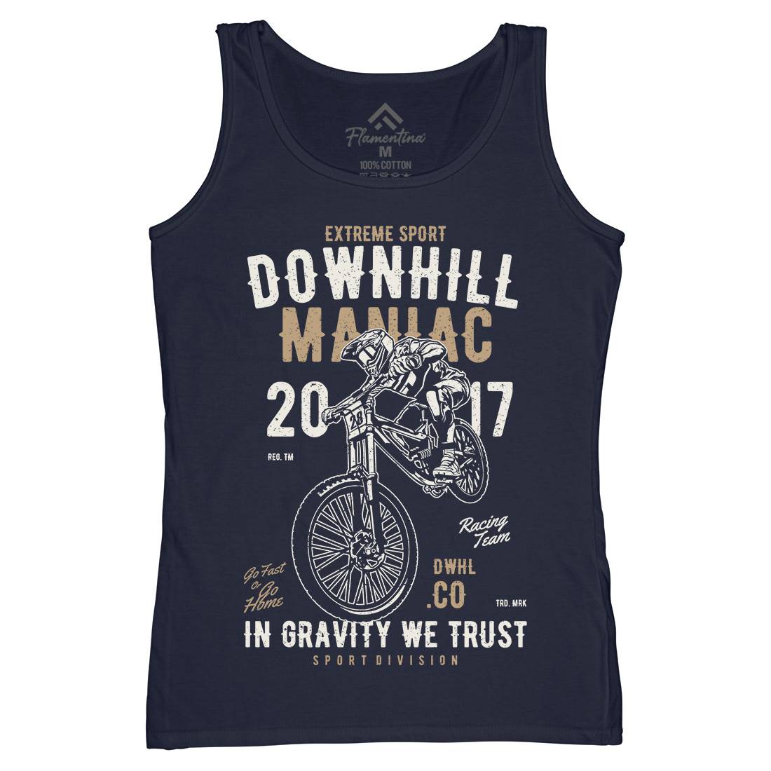 Downhill Maniac Womens Organic Tank Top Vest Bikes A644