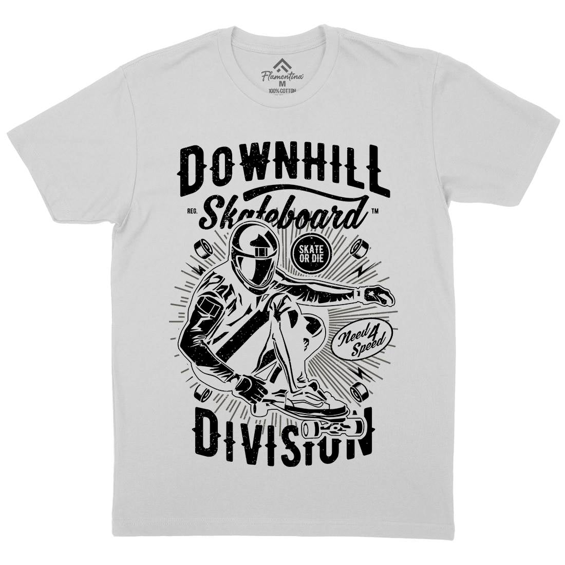 Downhill Skateboard Mens Crew Neck T-Shirt Skate A645