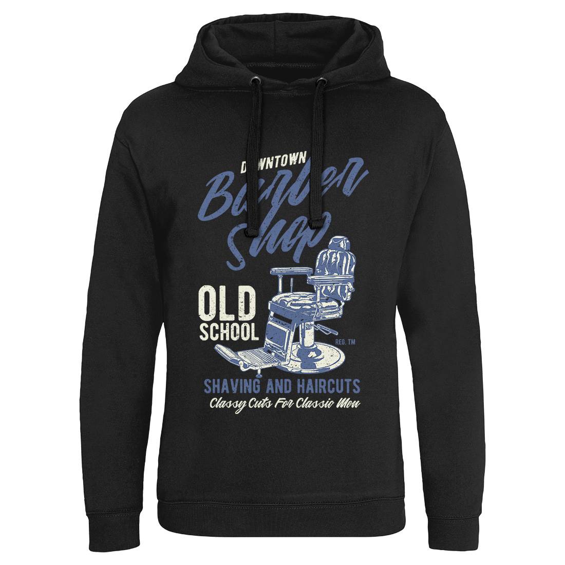 Downtown Barbershop Mens Hoodie Without Pocket Barber A646