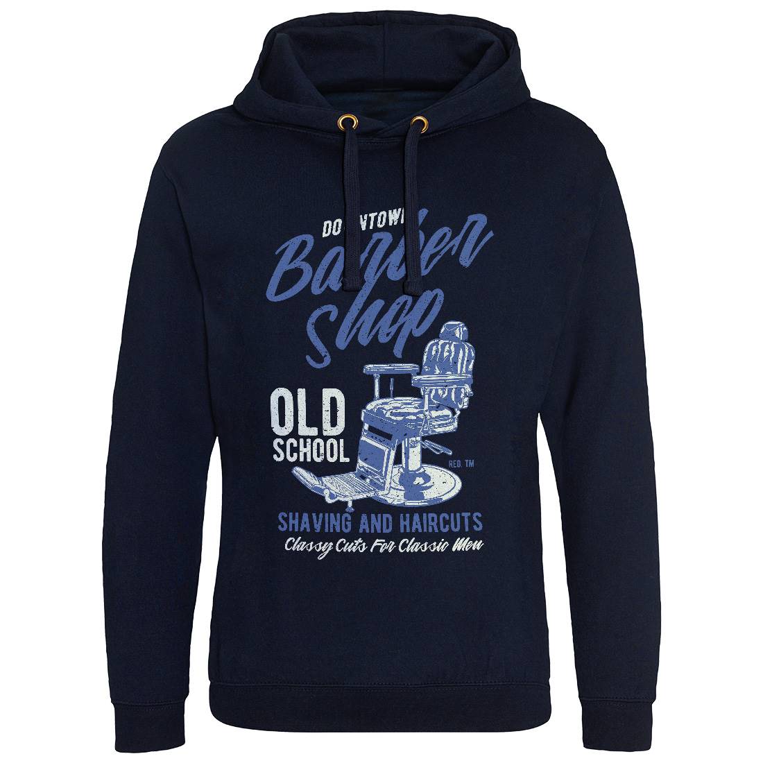 Downtown Barbershop Mens Hoodie Without Pocket Barber A646