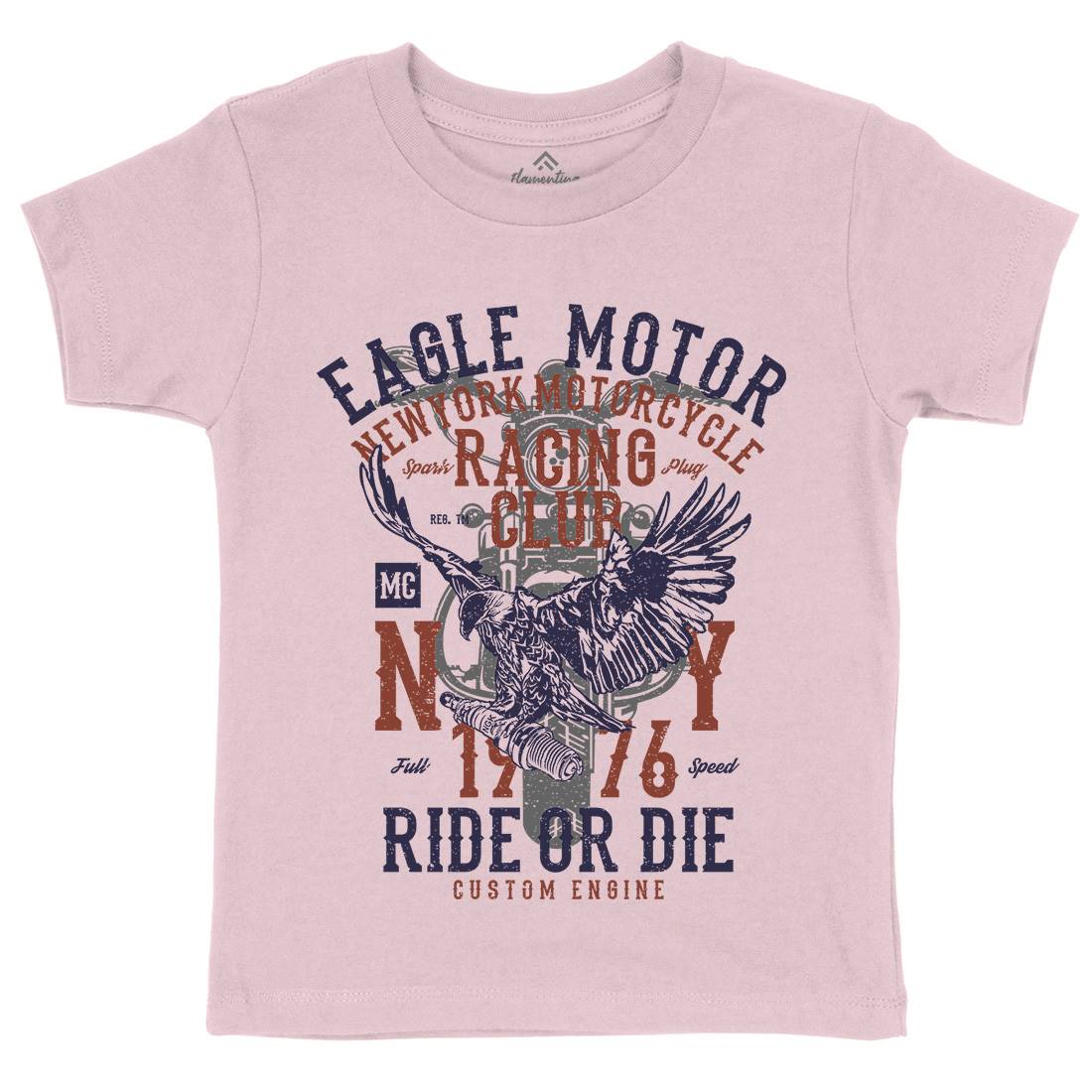 Eagle Motor Kids Crew Neck T-Shirt Motorcycles A647