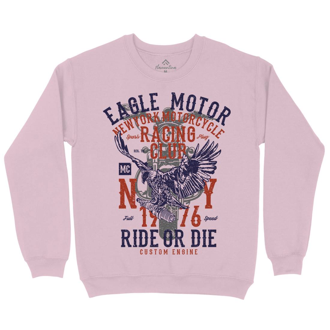 Eagle Motor Kids Crew Neck Sweatshirt Motorcycles A647