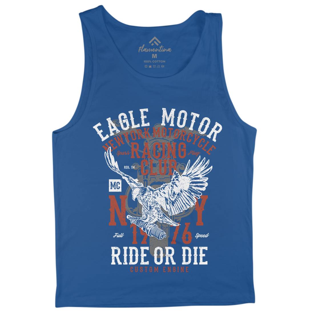 Eagle Motor Mens Tank Top Vest Motorcycles A647