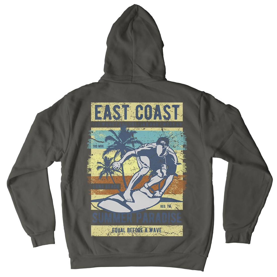 East Coast Surfing Kids Crew Neck Hoodie Surf A648