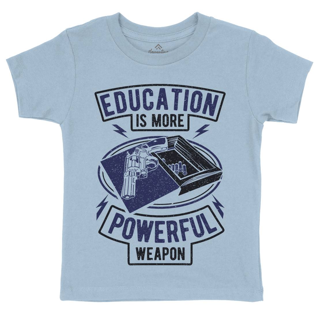 Education Kids Organic Crew Neck T-Shirt Quotes A649