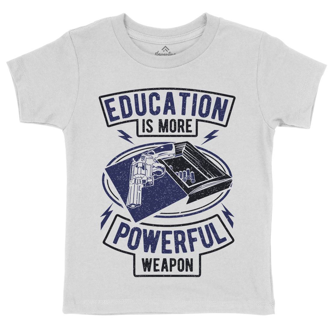 Education Kids Crew Neck T-Shirt Quotes A649
