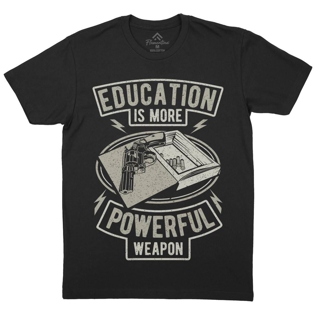 Education Mens Crew Neck T-Shirt Quotes A649