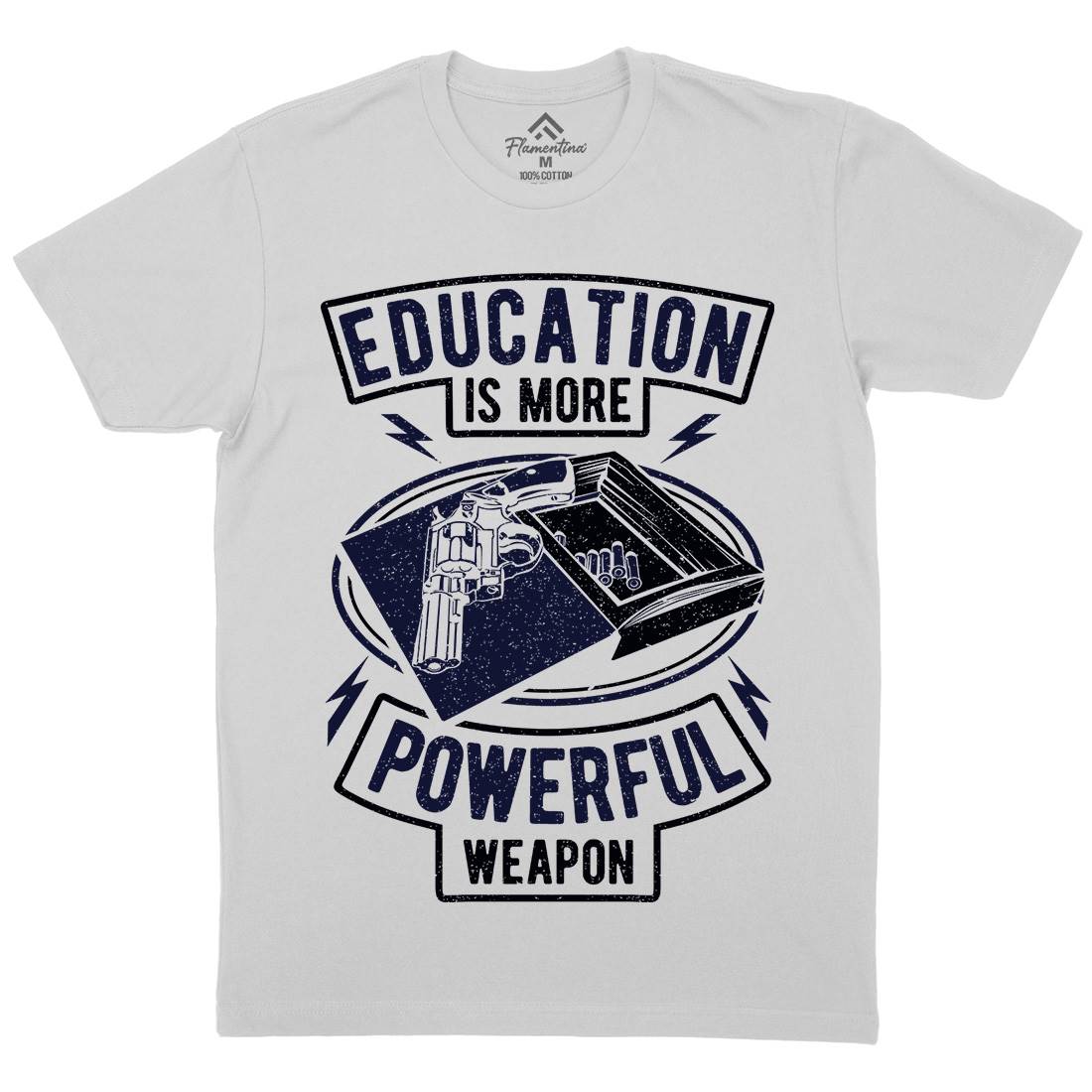 Education Mens Crew Neck T-Shirt Quotes A649