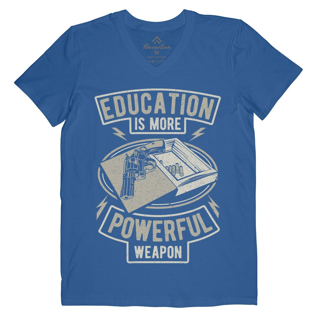 Education Mens V-Neck T-Shirt Quotes A649
