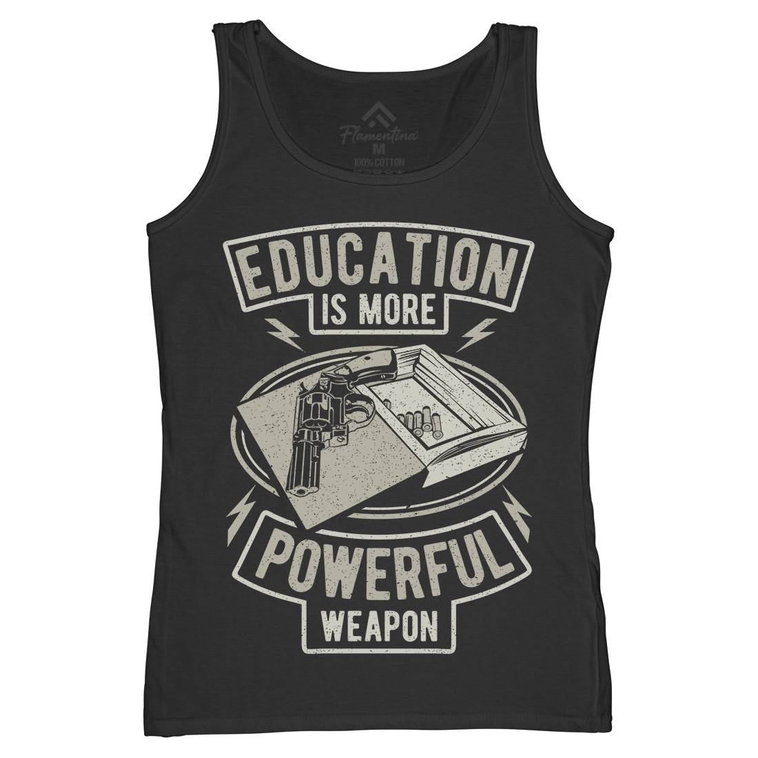 Education Womens Organic Tank Top Vest Quotes A649