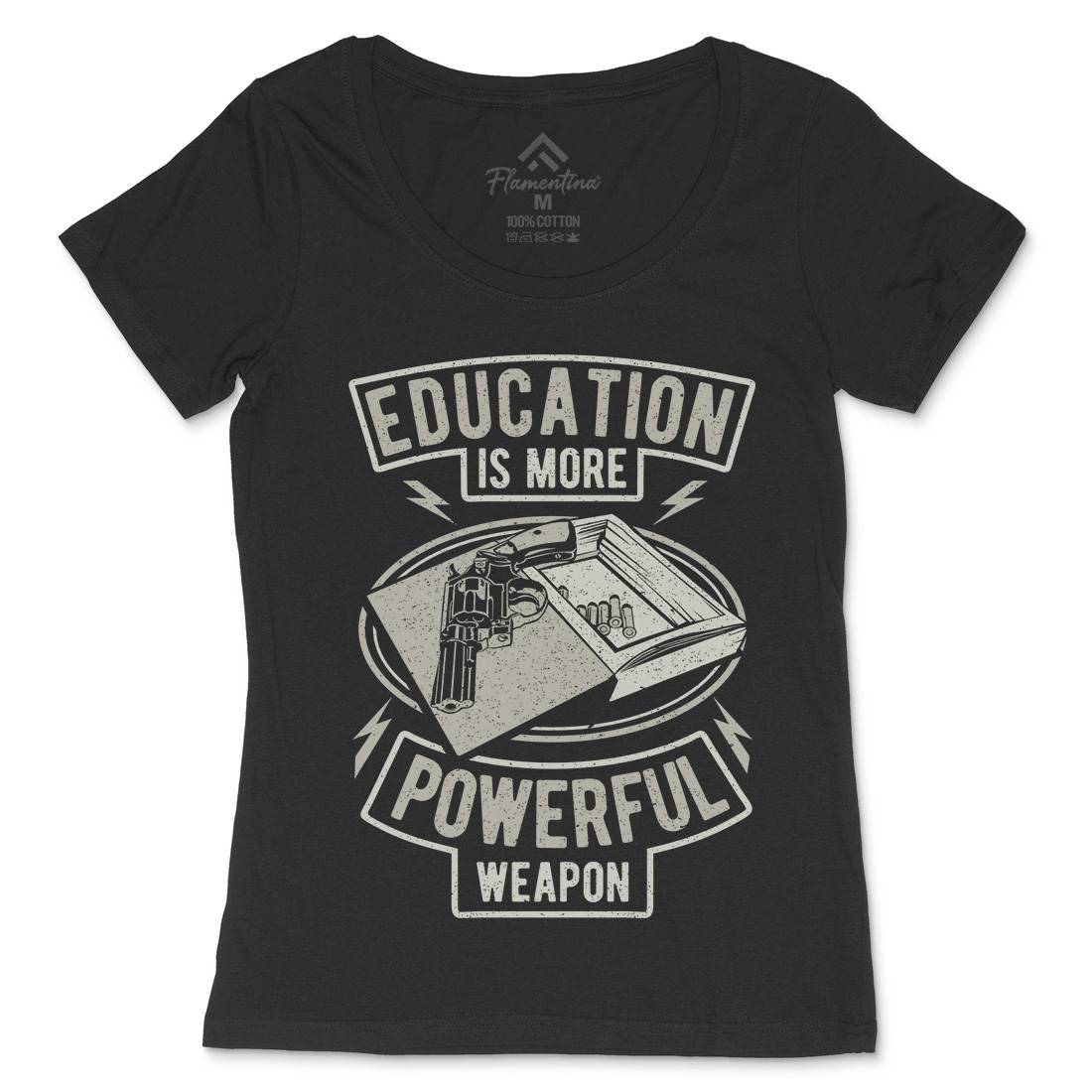 Education Womens Scoop Neck T-Shirt Quotes A649
